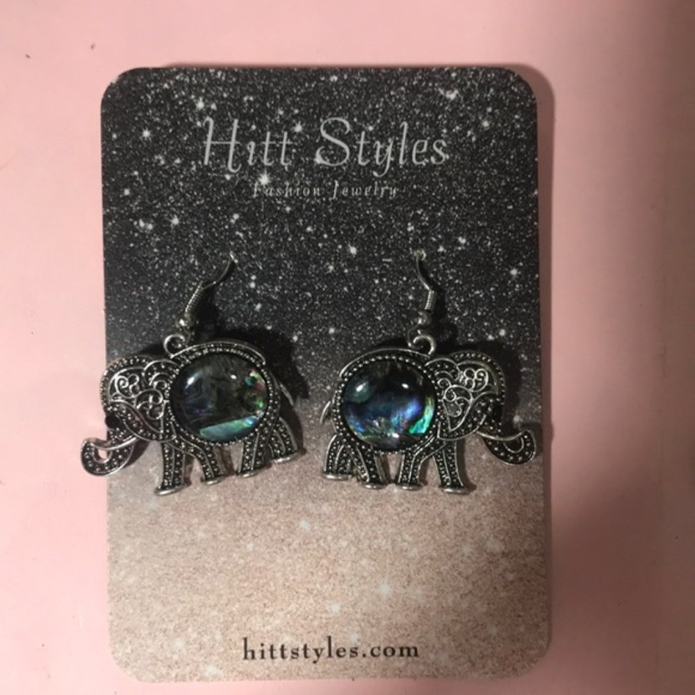 Vintage Elephant Earrings - Picture 6 of 6